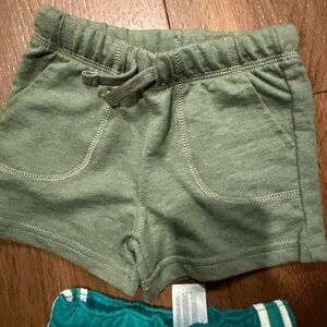 Carters Green Shorts 12 mo